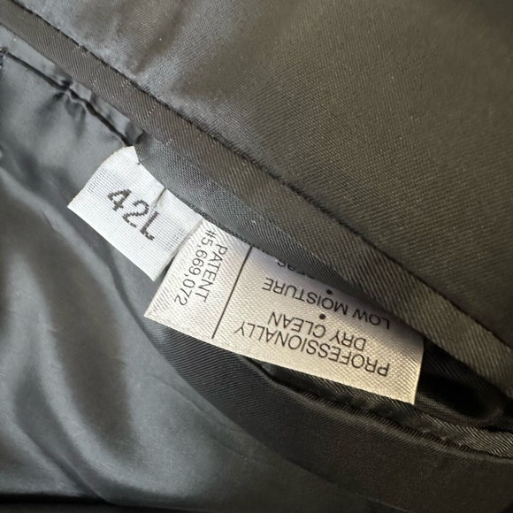 BURBERRY LONDON Mens Grey Houndstooth Plaid 3-Button Sport Coat USA MADE - Picture 10 of 13